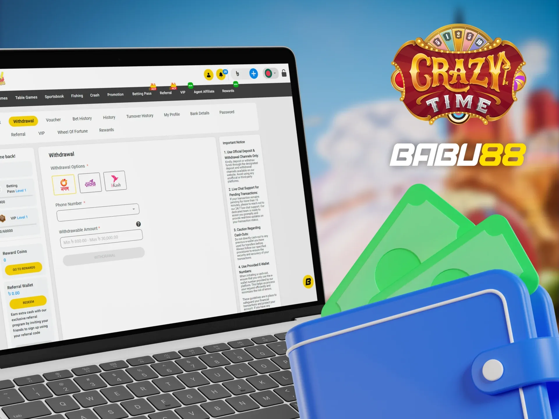 Babu88 Withdrawal Time